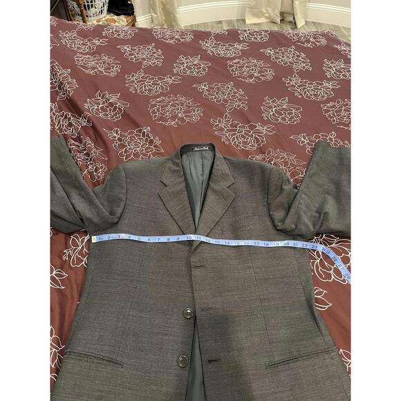 ARMANI COLLEZIONI DARK GREY PATTERN 42L MENS BLAZER MADE IN ITALY GREAT COND!! - Picture 3 of 13